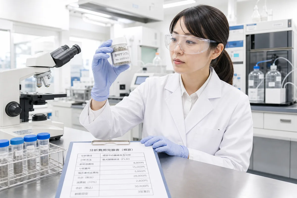 アスベスト分析調査の費用相場｜定性・定量分析・JIS A 1481準拠の全てを解説