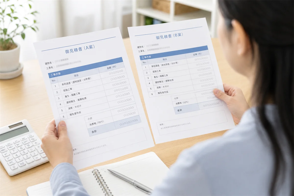 見積もり比較から工事完了までの流れは?