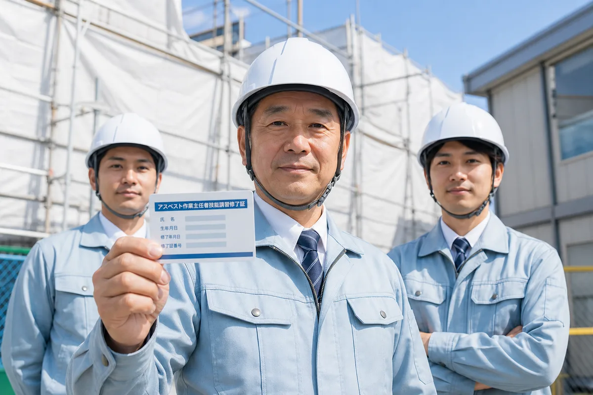 石綿作業主任者の在籍をどう確認しますか?