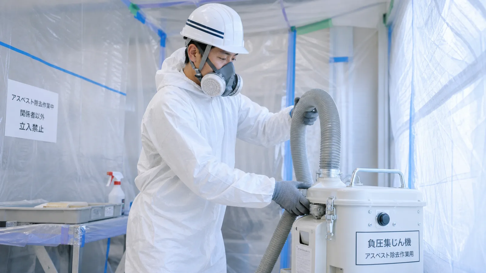 アスベスト レベル1（吹付け）除去費用と工事の流れ｜単価相場と隔離工法を解説