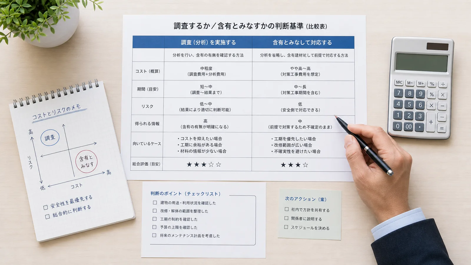 アスベスト「みなし含有」とは|調査省略の判断基準・リスク・対処法
