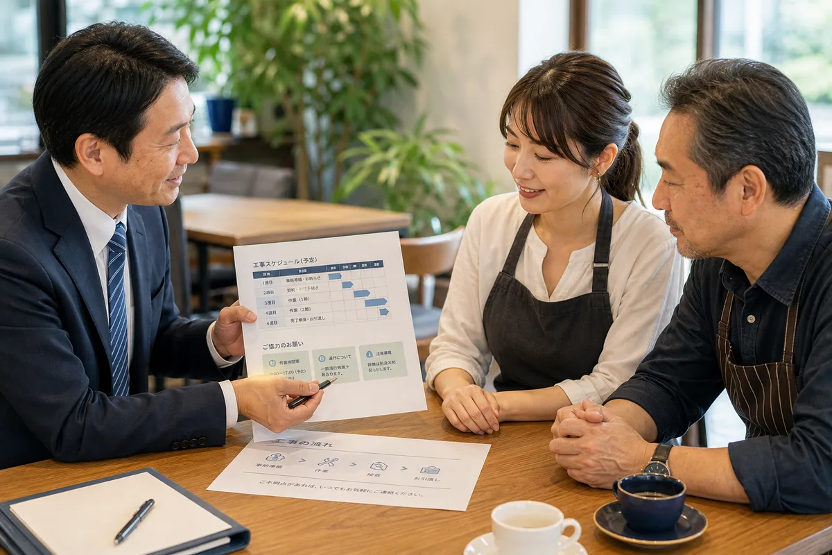 テナントへの事前説明はどこまで必要ですか?